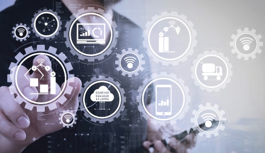 Grafik Monolithische Architektur zum Microservice umgebaut