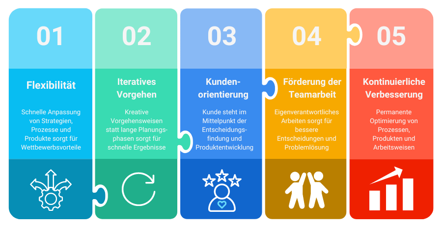 agilitaet puzzle infographic