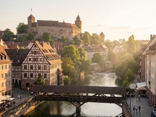 Nürnbergs Altstadt aus der Vogelperspektive